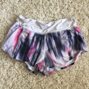 Lululemon striped athletic shorts